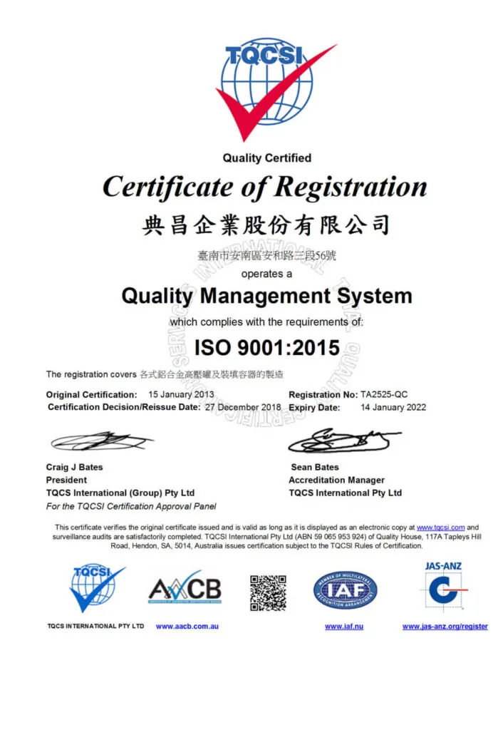 Company Certifications-ISO-9001-2015