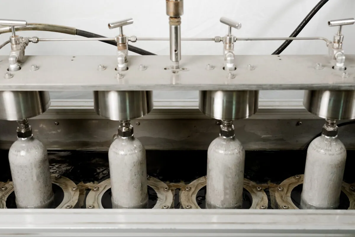 DCEC Cylinders HPA cylinders & regulators for less lethal weapons